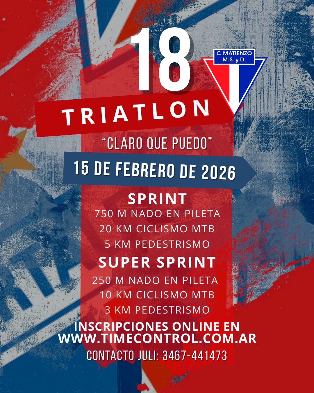 18 Edicion Triatlon - Claro que puedo