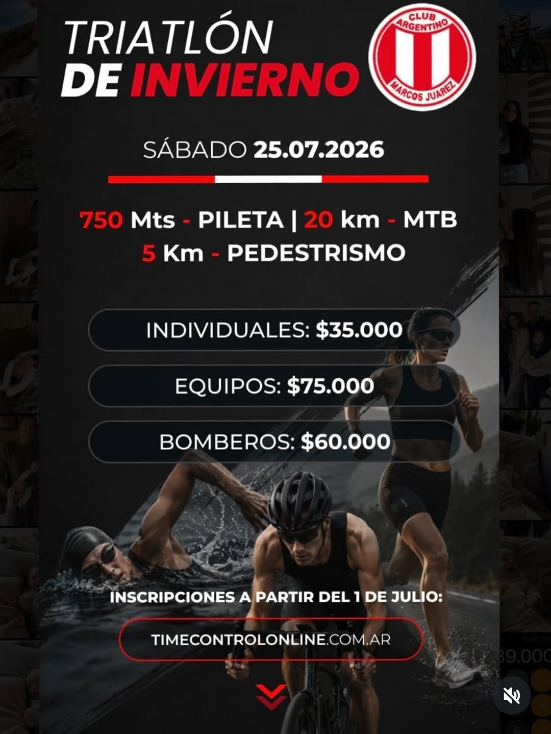 6to TRIATLON DE INVIERNO 2026